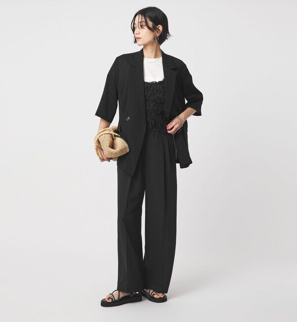 UNITED ARROWS green label relaxing「ドライクロス ニーハイワイド マシンウォッシャブル ストレッチ 吸水速乾 通気性」|その他|