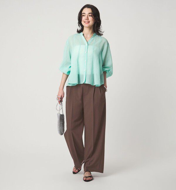 UNITED ARROWS green label relaxing「ドライクロス ニーハイワイド マシンウォッシャブル ストレッチ 吸水速乾 通気性」|その他|