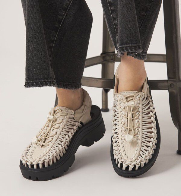 UNITED ARROWS green label relaxing「【WEB限定】＜KEEN＞ユニーク ピーエルティー シューズ」|サンダル|OFF WHITE