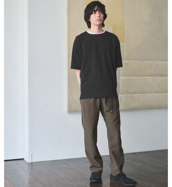 UNITED ARROWS green label relaxing「KIVANC ノーカラー 半袖 Tシャツ」|Tシャツ・カットソー|