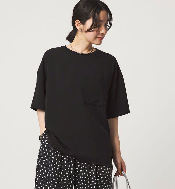 UNITED ARROWS green label relaxing「【WEB限定】＜at ease＞ジョーゼット カットソー 吸水速乾」|Tシャツ・カットソー|