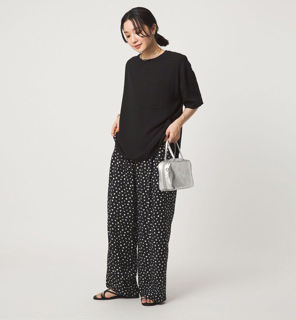 UNITED ARROWS green label relaxing「【WEB限定】＜at ease＞ジョーゼット カットソー 吸水速乾」|Tシャツ・カットソー|