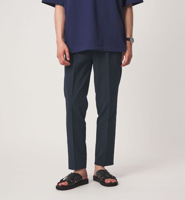 UNITED ARROWS green label relaxing「【WEB限定】JUST fit サッカー イージー 2P スラックス」|スラックス|NAVY