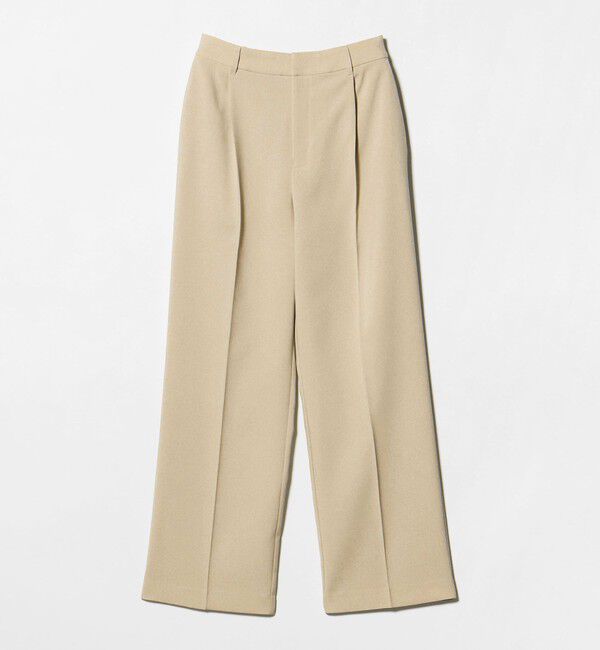 BEAUTY&YOUTH UNITED ARROWS「【WEB限定 Wardrobe DAILY MINIMAL】メランジ タックストレートパンツ ウォッシャブル」|スラックス|