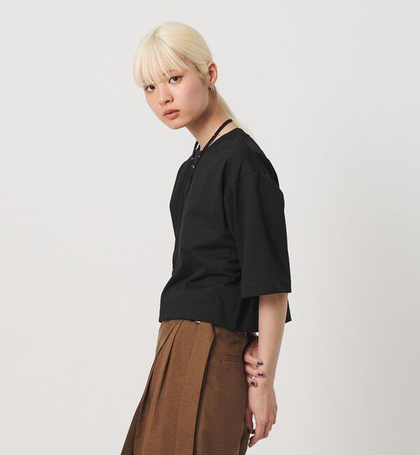 BEAUTY&YOUTH UNITED ARROWS「コットンポリエステル クロップド Tシャツ」|Tシャツ・カットソー|
