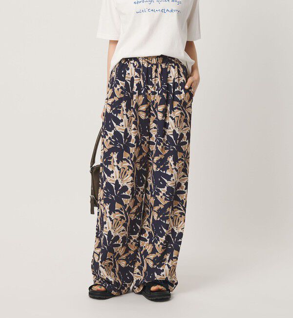 BEAUTY&YOUTH UNITED ARROWS「【WEB限定】フラワープリント イージーパンツ ウォッシャブル」|その他|