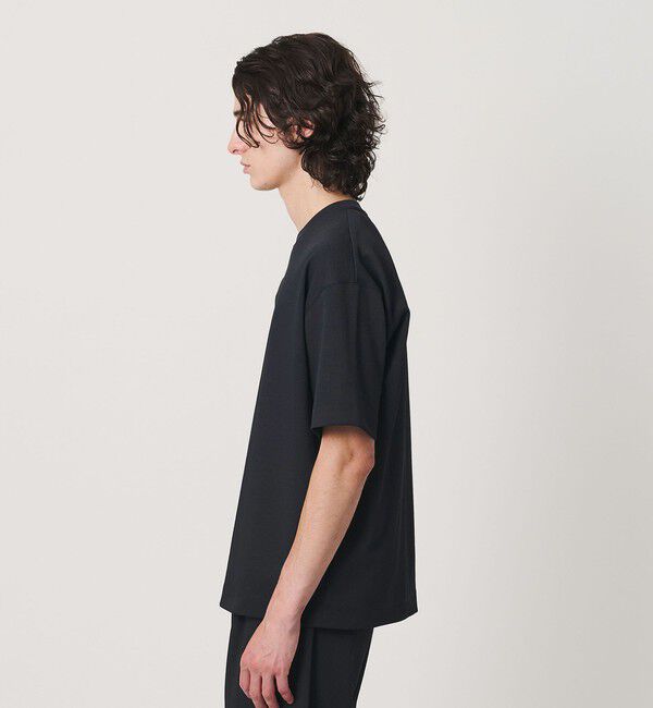 BEAUTY&YOUTH UNITED ARROWS「Air Dobby ワイドテーパード クルーネック Tシャツ ヨコストレッチ 吸水速乾 ウォッシャブル」|Tシャツ・カットソー|
