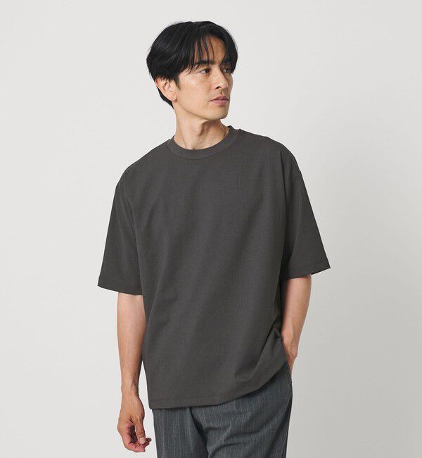BEAUTY&YOUTH UNITED ARROWS「フラックス ライク アジャスト クルーネック Tシャツ 吸水速乾 ストレッチ 通気性」|Tシャツ・カットソー|