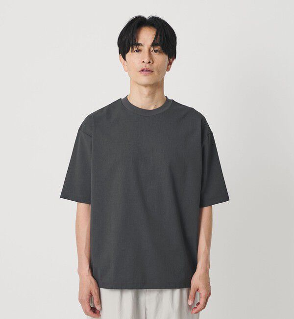 BEAUTY&YOUTH UNITED ARROWS「フラックス ライク アジャスト クルーネック Tシャツ 吸水速乾 ストレッチ 通気性」|Tシャツ・カットソー|