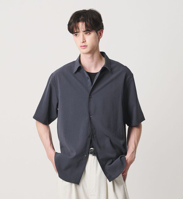 BEAUTY&YOUTH UNITED ARROWS「ライト ウェーブ トリクシオン レギュラー シャツ GRANDE TAPERD型」|シャツ・ブラウス|DK.GRAY
