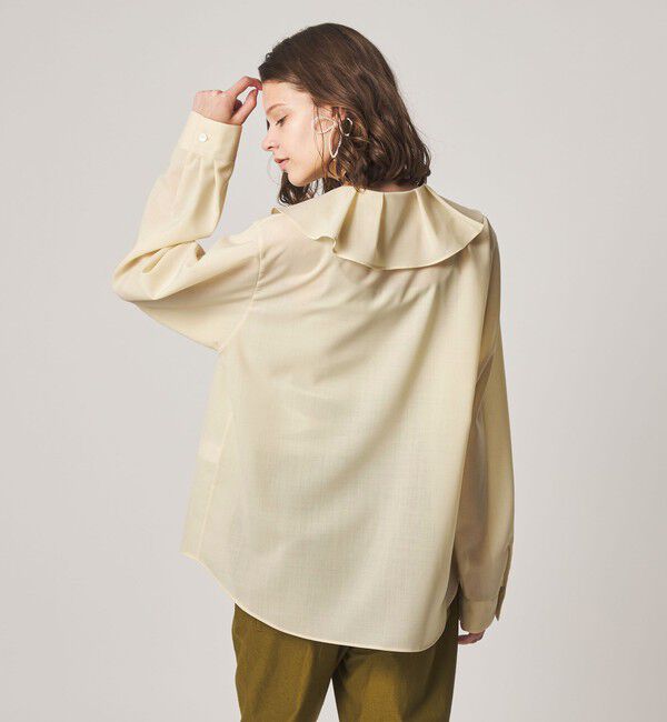 STEVEN ALAN「＜Steven Alan＞タックカラー シャツ」|チュニック|CREAM