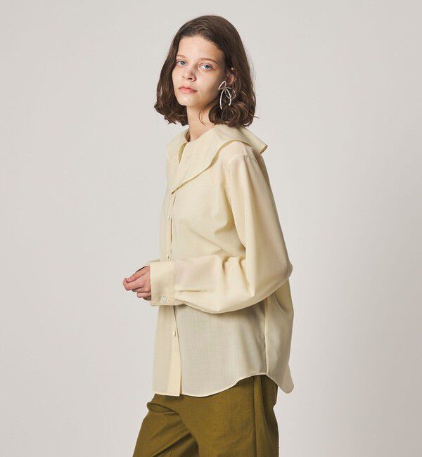 STEVEN ALAN「＜Steven Alan＞タックカラー シャツ」|チュニック|