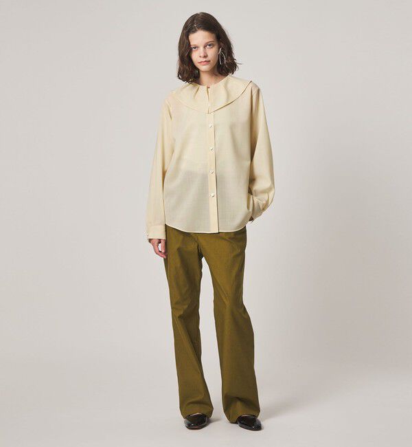 STEVEN ALAN「＜Steven Alan＞タックカラー シャツ」|チュニック|
