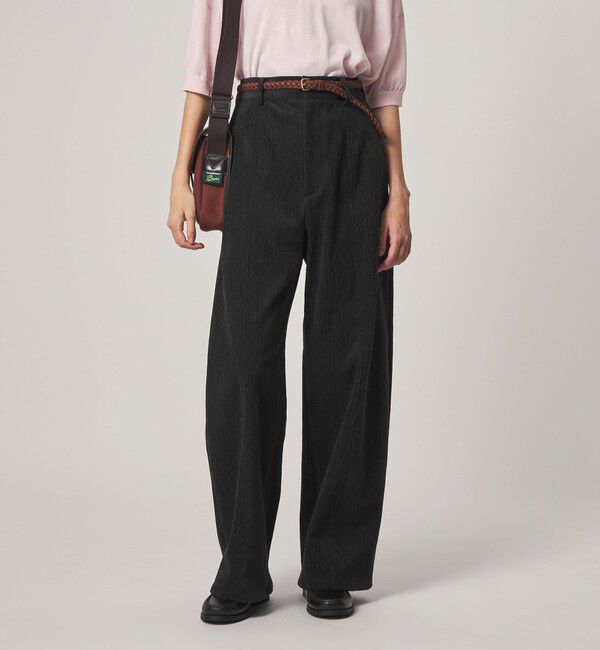 STEVEN ALAN「＜Steven Alan＞ランダム コーデュロイ ワイド パンツ」|その他|BLACK