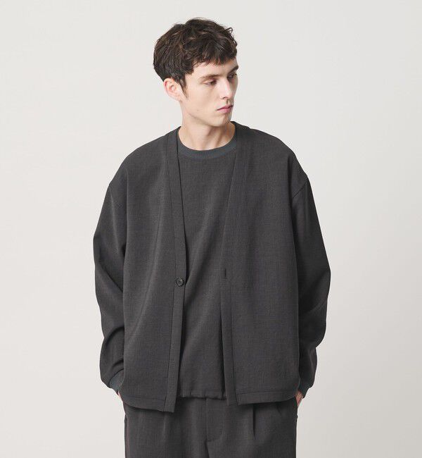 BEAUTY&YOUTH UNITED ARROWS「DUAL PACK 3.0 1B カーディガン ジャケット ヨコストレッチ UVカット ウォッシャブル セットアップ対応」|テーラードジャケット|DK.GRAY
