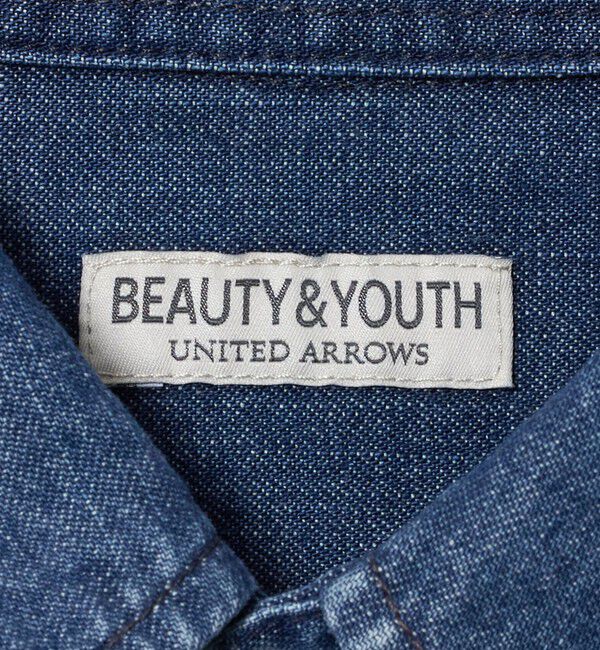 BEAUTY&YOUTH UNITED ARROWS「シェービング デニム レギュラーカラー シャツ GRANDE型」|シャツ・ブラウス|
