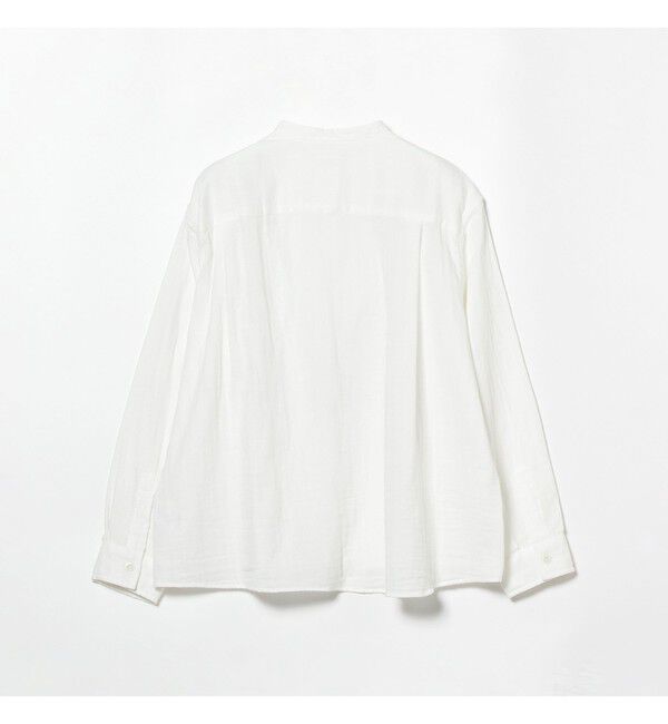 Ray BEAMS 「【別注】DANTON / ノーカラー シャツ　　26SS 日除け 紫外線対策 冷房対策 コットン 春夏」|シャツ・ブラウス|