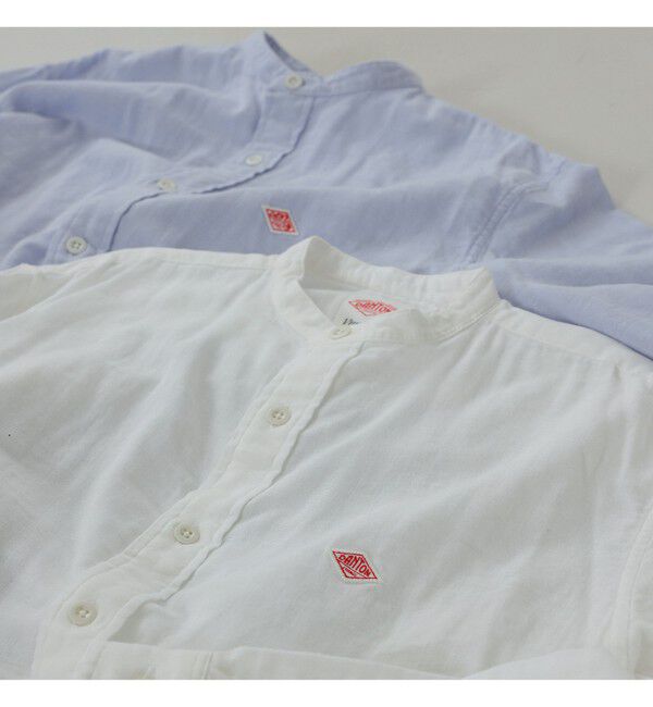 Ray BEAMS 「【別注】DANTON / ノーカラー シャツ　　26SS 日除け 紫外線対策 冷房対策 コットン 春夏」|シャツ・ブラウス|