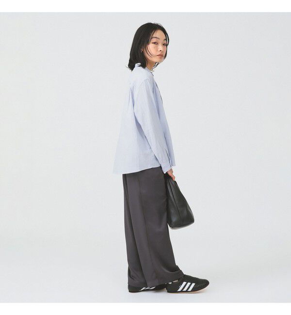 Ray BEAMS 「【別注】DANTON / ノーカラー シャツ　　26SS 日除け 紫外線対策 冷房対策 コットン 春夏」|シャツ・ブラウス|