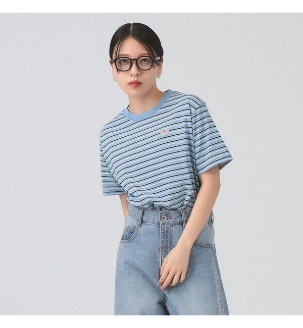 Ray BEAMS 「DANTON / コットン ジャージー Tシャツ 【夏 半袖 Tシャツ ダントン ボーダー 夏先取り】」|Tシャツ・カットソー|