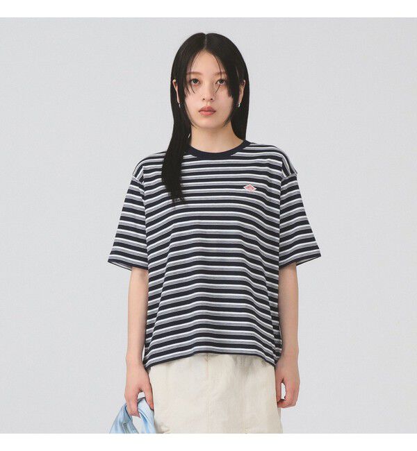 Ray BEAMS 「DANTON / コットン ジャージー Tシャツ 【夏 半袖 Tシャツ ダントン ボーダー 夏先取り】」|Tシャツ・カットソー|