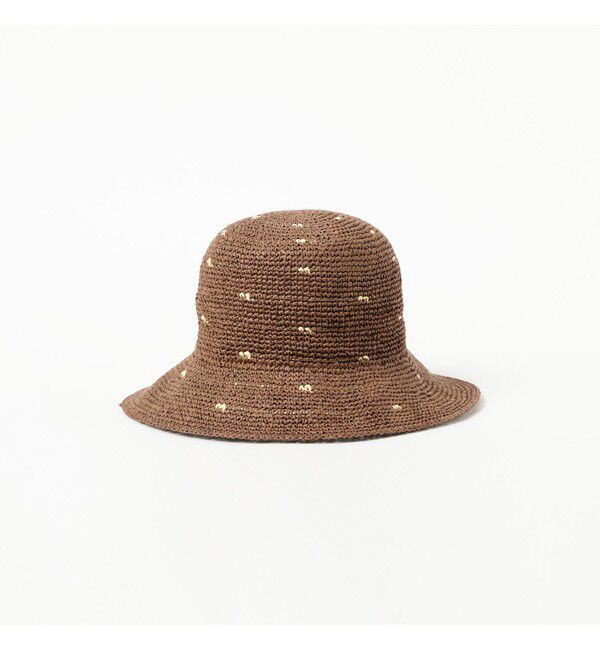 Ray BEAMS 「ドット ペーパー ハット　　日除け 紫外線対策 夏素材 レジャー 旅行 アウトドア 夏コーデ」|ハット|