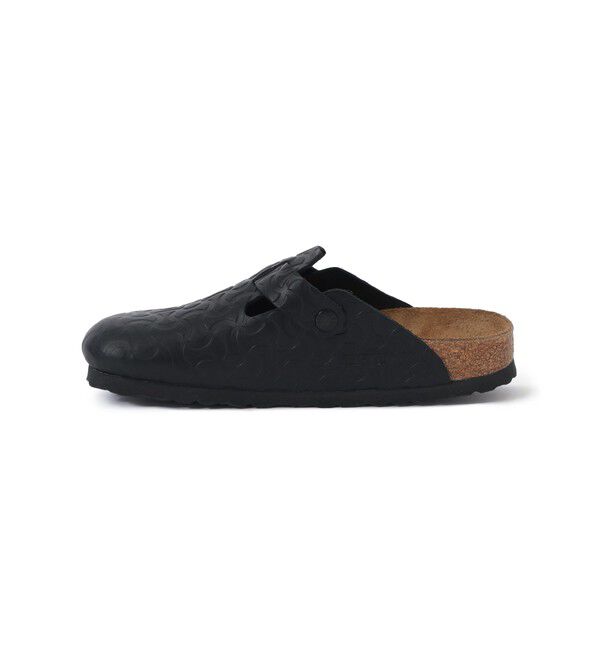 BEAMSBOY「【別注】BIRKENSTOCK / BOSTON &ldquo;BONE PATTERN&rdquo; Smooth BLACK」|サンダル|