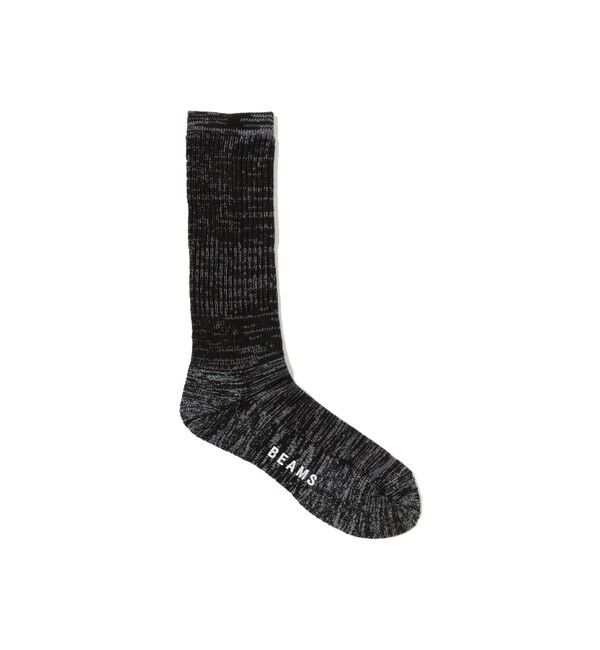 BEAMS「ウールライク パイル ソックス」|ソックス|BLACK