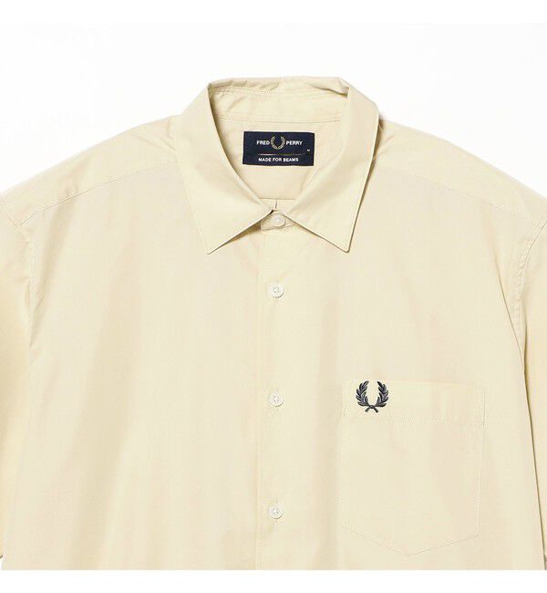 BEAMS「BEAMS｜【別注】FRED PERRY / Broad Short Sleeve Shirts｜半袖｜ブロード生地 上品｜別注 」|シャツ・ブラウス|