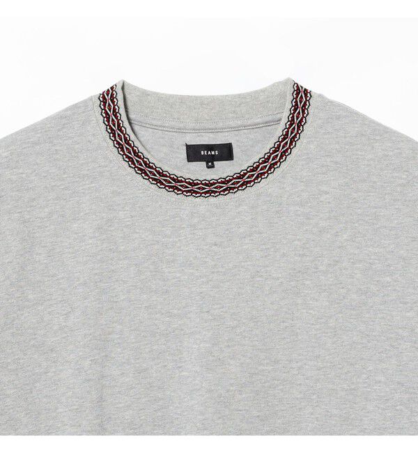 BEAMS「リブ ジャカード Tシャツ」|Tシャツ・カットソー|