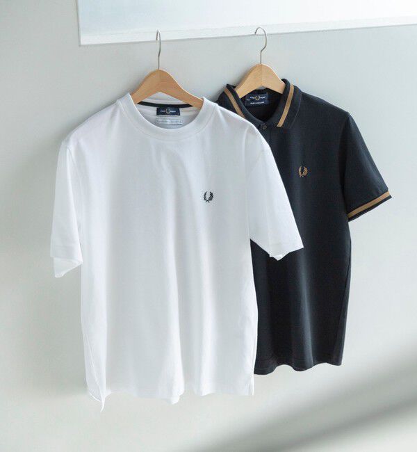 SHIPS「【SHIPS別注】FRED PERRY: SOLOTEX(R) 鹿の子 ワンポイント ロゴ Tシャツ24SS」|Tシャツ・カットソー|