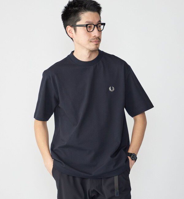 SHIPS「【SHIPS別注】FRED PERRY: SOLOTEX(R) 鹿の子 ワンポイント ロゴ Tシャツ24SS」|Tシャツ・カットソー|