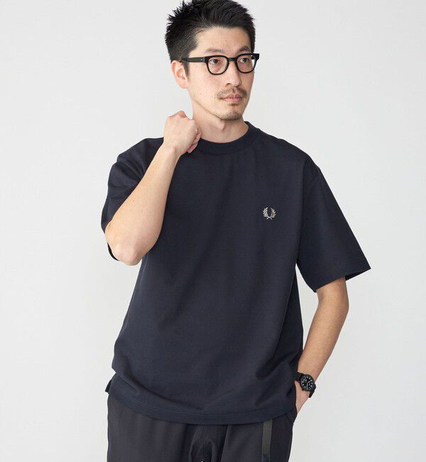 SHIPS「【SHIPS別注】FRED PERRY: SOLOTEX(R) 鹿の子 ワンポイント ロゴ Tシャツ24SS」|Tシャツ・カットソー|