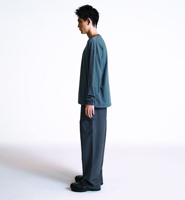 SHIPS「City Ambient Products: SHELTECH(R) マイクロボーダー 長袖Tシャツ」|Tシャツ・カットソー|