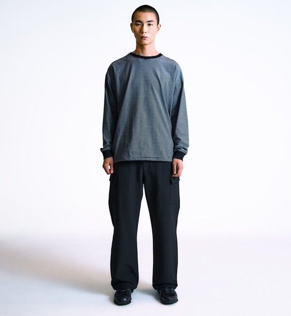 SHIPS「City Ambient Products: SHELTECH(R) マイクロボーダー 長袖Tシャツ」|Tシャツ・カットソー|