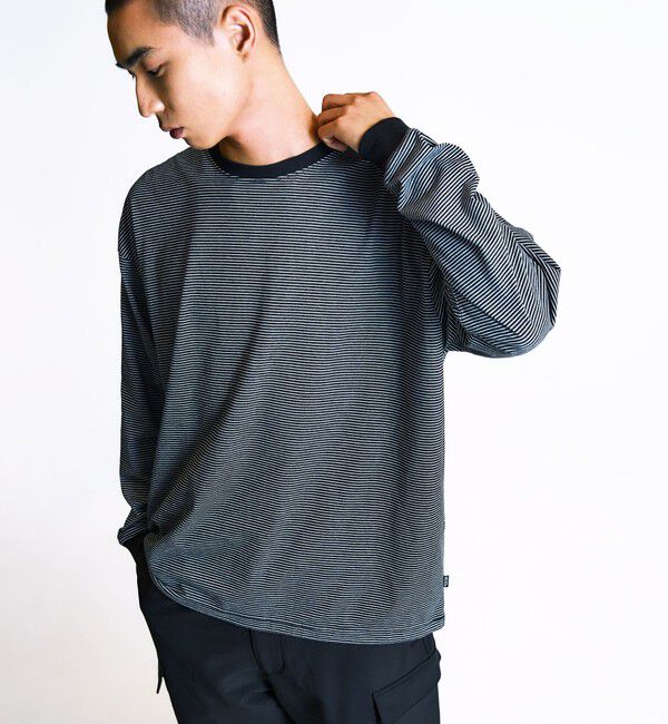 SHIPS「City Ambient Products: SHELTECH(R) マイクロボーダー 長袖Tシャツ」|Tシャツ・カットソー|