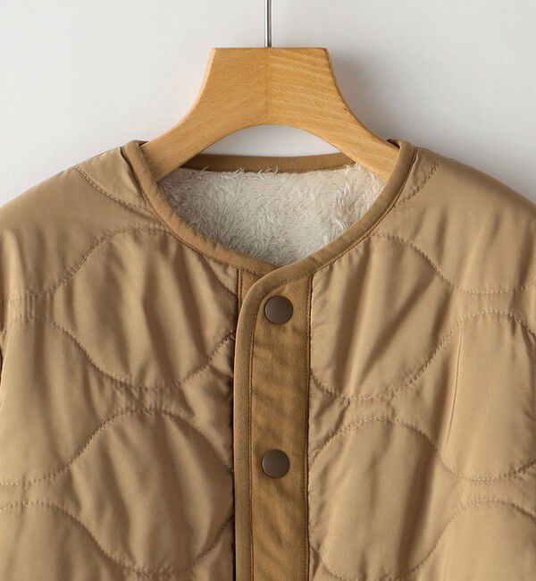 SHIPS KIDS「SHIPS KIDS:80～90cm / 〈手洗い可能〉ボア&times;キルティング リバーシブル ブルゾン」|その他|