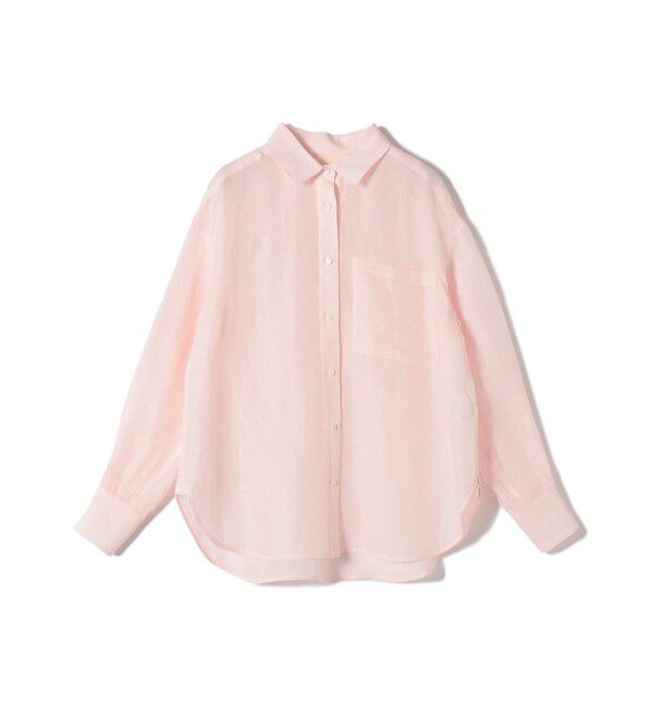 SHIPS for women「【実力派ベーシック】〈手洗い可能〉IMPERIAL LINEN 混 オーバー サイズ シャツ」|シャツ・ブラウス|