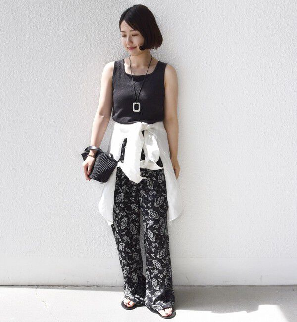 SHIPS for women「〈手洗い可能〉ラメ 2WAY ノースリーブ プルオーバー」|タンクトップ|