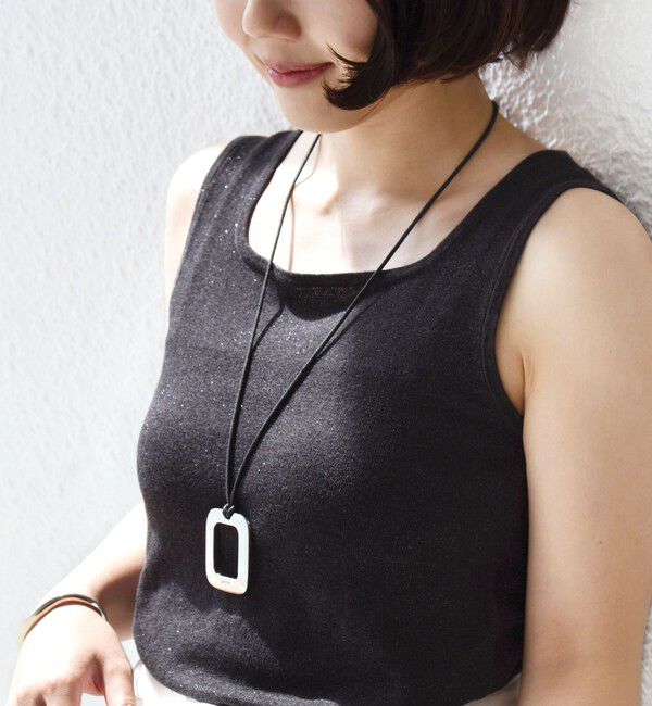 SHIPS for women「〈手洗い可能〉ラメ 2WAY ノースリーブ プルオーバー」|タンクトップ|