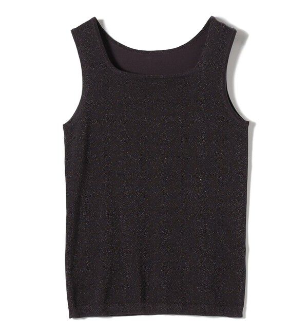 SHIPS for women「〈手洗い可能〉ラメ 2WAY ノースリーブ プルオーバー」|タンクトップ|