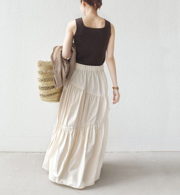 SHIPS for women「〈手洗い可能〉ラメ 2WAY ノースリーブ プルオーバー」|タンクトップ|