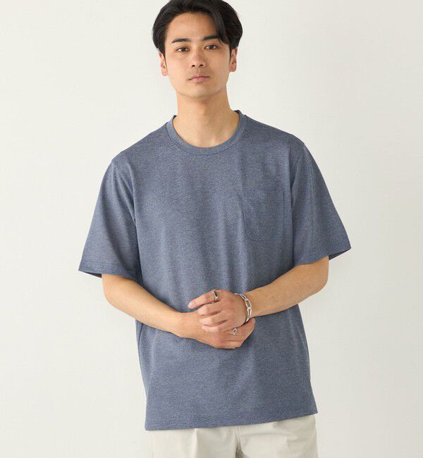 SHIPS Colors 「SHIPS Colors:〈速乾・接触冷感・UVカット〉Breeze Cool(R) Tシャツ◇」|Tシャツ・カットソー|ライトブルー