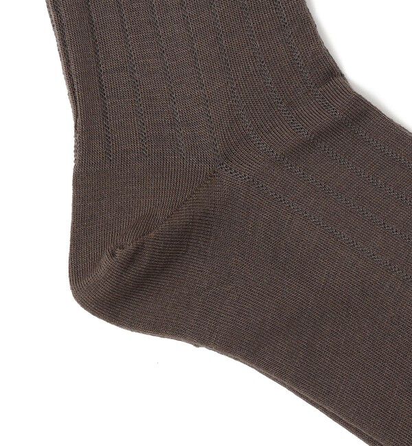 SHIPS for women「Piedi Nudi: メッシュ ストライプ ニー ハイ」|ソックス|