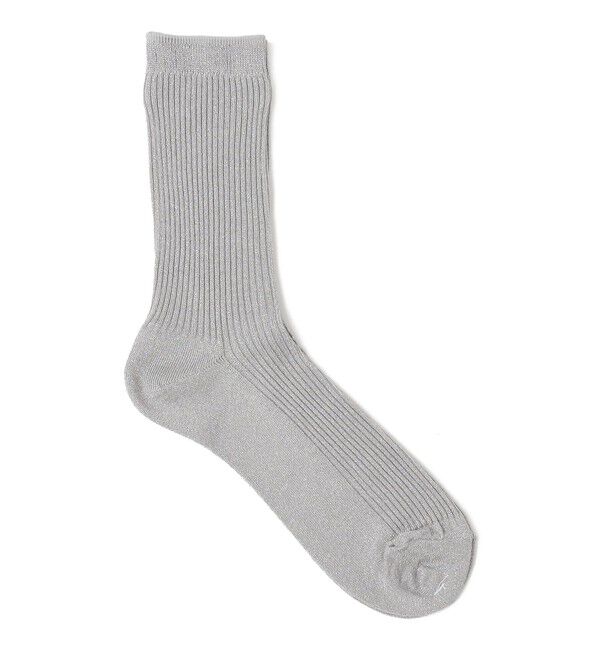 SHIPS for women「Piedi Nudi: グリッター リブ ソックス」|ソックス|シルバー