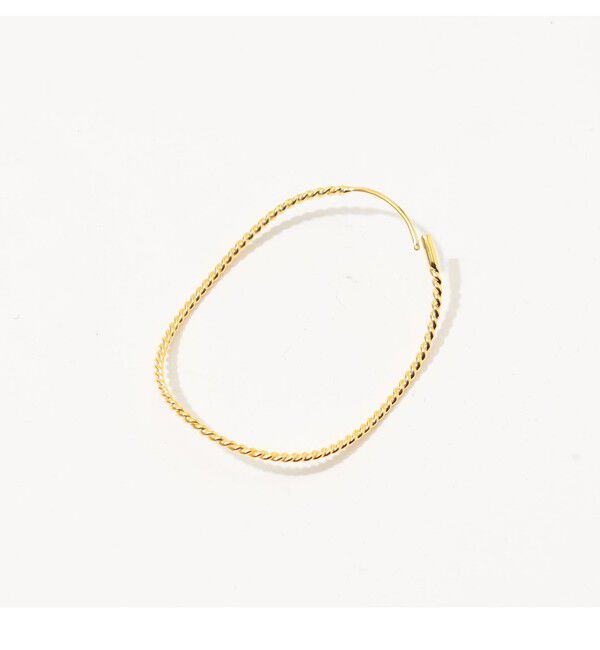 TOMORROWLAND GOODS「BAR Jewellery TWISTED CONTOUR  ゴールド ピアス」|ピアス|