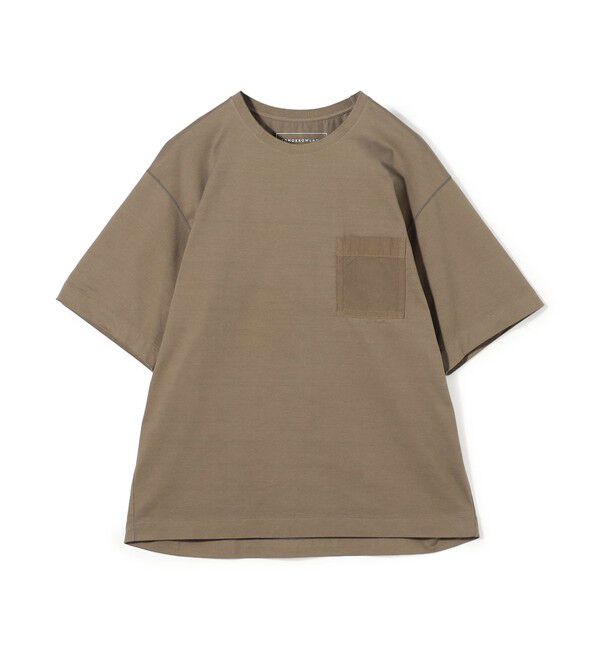 TOMORROWLAND MENS「コットン ヘビーピューリティー天竺Tシャツ」|Tシャツ・カットソー|45 カーキ