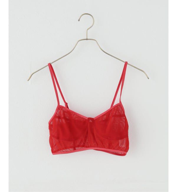 Plage「《一部店舗・WEB限定》TANC TOKYO / タンクトウキョウ POWER NET TULLE ブラ」|インナー|レッド