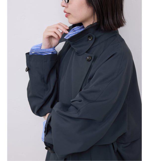 SLOBE IENA「《セットアップ対応可》撥水ミドルトレンチコート」|トレンチコート|