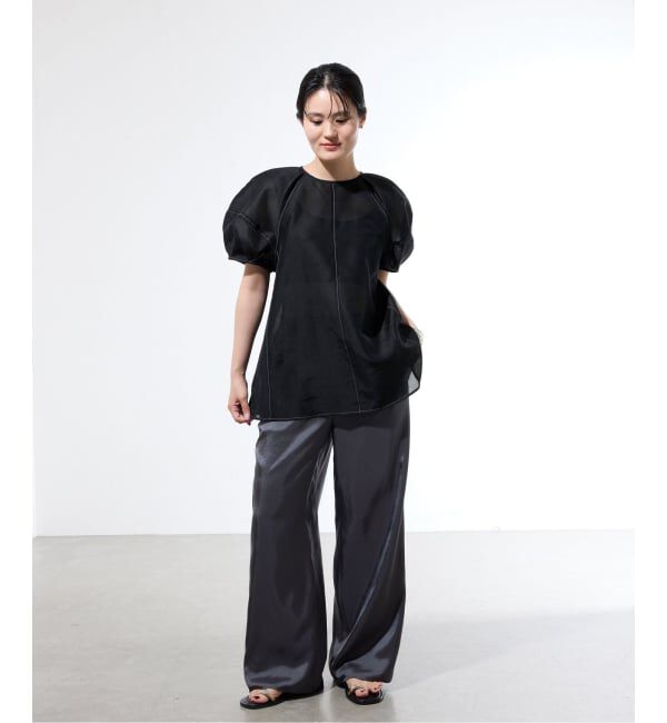 IENA「《一部店舗限定》袖ボリュームシアーブラウス」|シャツ・ブラウス|